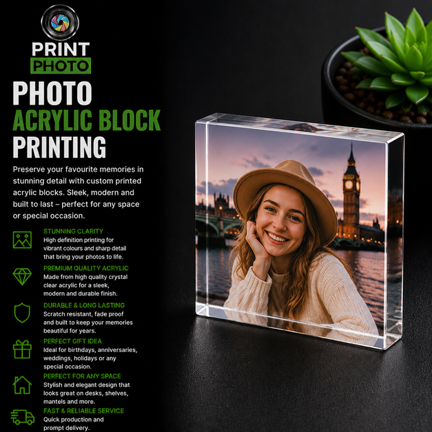 Photo Acrylic Block Printing