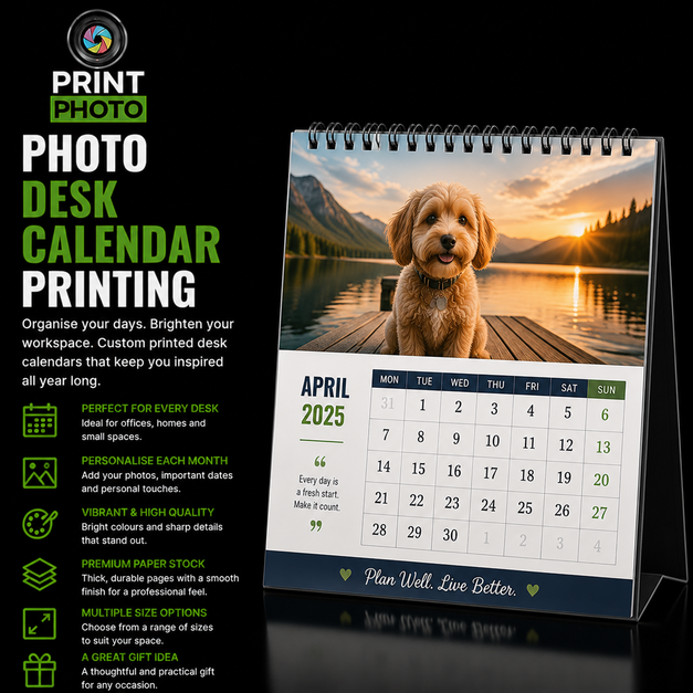 Photo Desk Calendar Printing