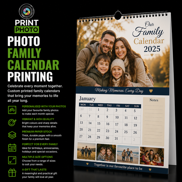 Photo Family Calendar Printing
