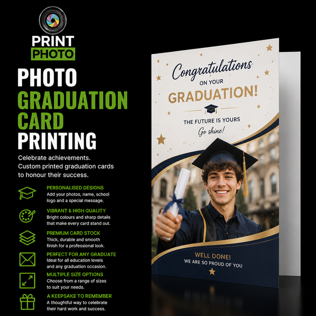 Photo Graduation Card Printing
