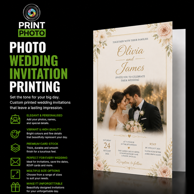 Photo Wedding Invitation Printing